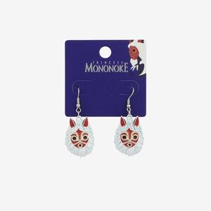 Studio Ghibli‎ Princess Mononoke San Mask Drop Earrings Hot Topic